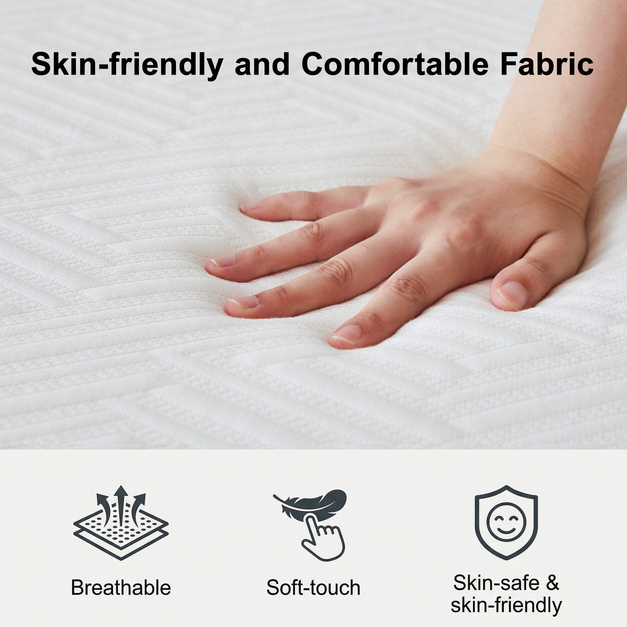Full Mattress, 8 Inch Full Size Memory Foam Bed Mattress in a Box with Washable Removable Cover, Soft and Comfortable, Pressure Relief, Medium Firm