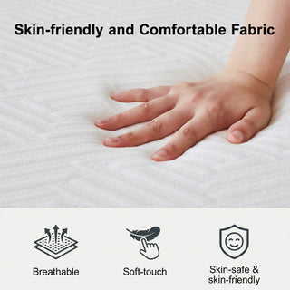 Full Mattress, 8 Inch Full Size Memory Foam Bed Mattress in a Box with Washable Removable Cover, Soft and Comfortable, Pressure Relief, Medium Firm