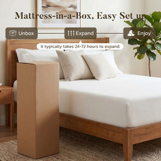Dwynd 6 Inch Full Size Mattress in a Box, Memory Foam Mattress for Breathability & Pressure Relief, Ideal for Guest Room, Dormitory, Bunk Bed
