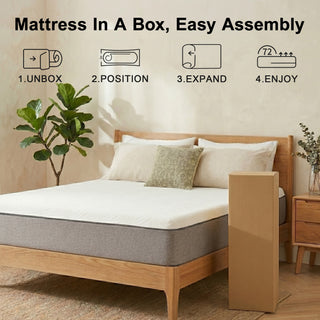 Full Mattress, 8 Inch Full Size Memory Foam Bed Mattress in a Box with Washable Removable Cover, Soft and Comfortable, Pressure Relief, Medium Firm