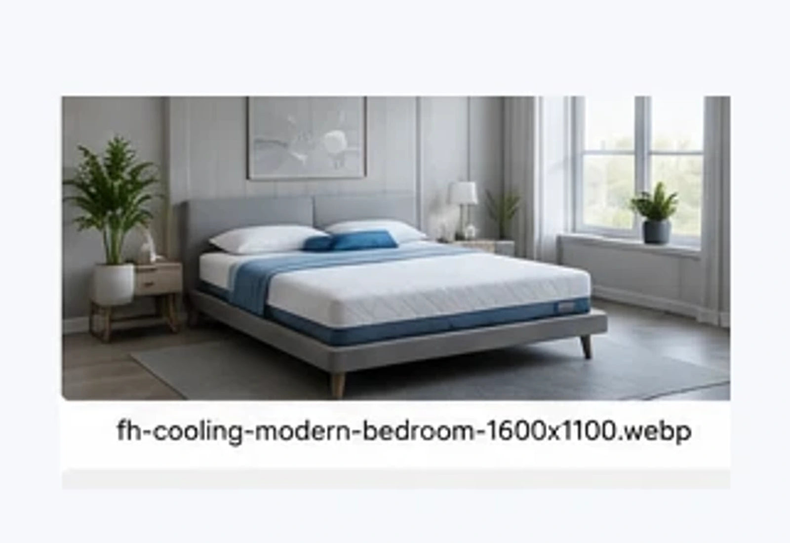 Cooling Foam Mattress in a modern bedroom