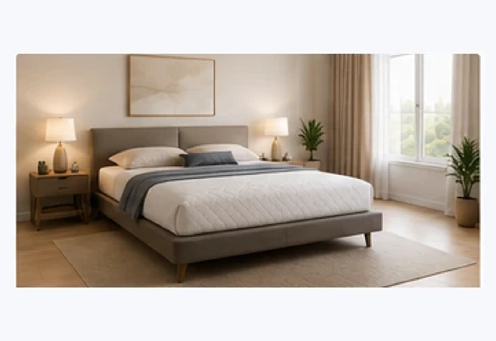 Comfort Foam Mattress in a modern bedroom